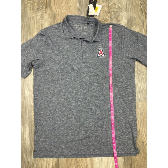 NEW University of Arizona Antigua Mens Polo Shirt Large Heathered Gray NWT - Picture 5 of 5
